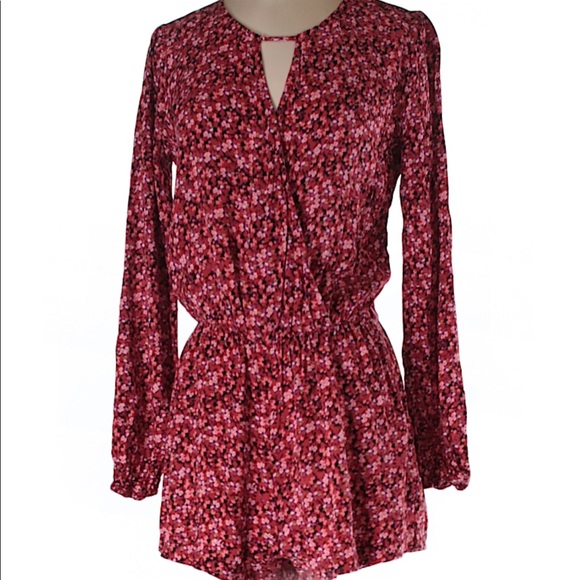 Socialite Pants - RED FLORAL ROMPER